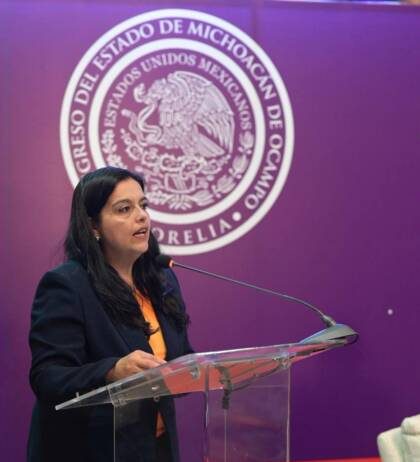 El Congreso de Michoacán es pionero en convertirse en espacio seguro para mujeres, destaca Teresita Herrera
