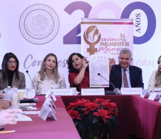 Arrancan de manera formal los trabajos para el Segundo Parlamento de Mujeres del Estado de Michoacán