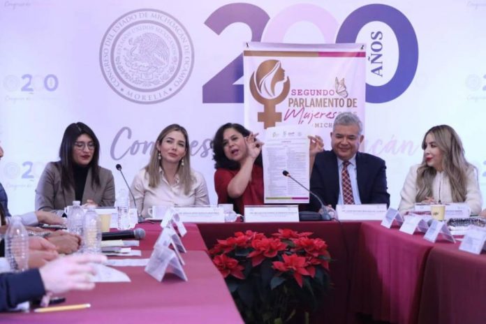 Arrancan de manera formal los trabajos para el Segundo Parlamento de Mujeres del Estado de Michoacán