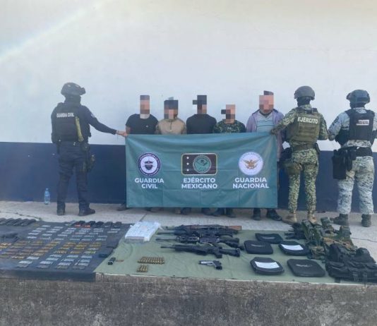 Aseguran a cinco personas armadas y más de 2 mil cartuchos, en Apatzingán: SSP