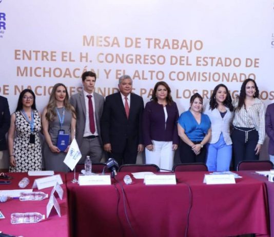 Instala Congreso Mesa de Trabajo con oficina del Alto Comisionado de Naciones Unidas para Refugiados