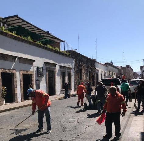Gobierno de Morelia continúa mejoramiento de vialidades del Centro de la ciudad