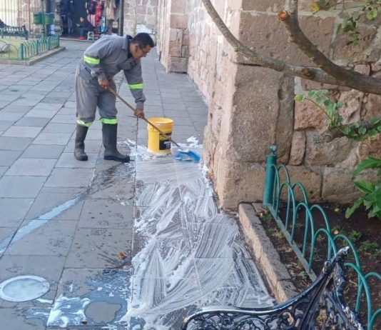 El Centro Histórico de Morelia, limpio y listo para la Semana Santa