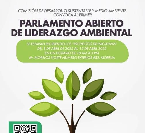 Grupo Parlamentario del Verde llama a participar en el Parlamento Abierto de Liderazgo Ambiental 2025*Se busca fomentar el liderazgo y la participación activa de la ciudadanía en la construcción de un futuro sostenible