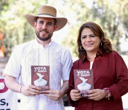 Fabiola Alanis visita Uruapan en gira de promoción de Elección Judicial