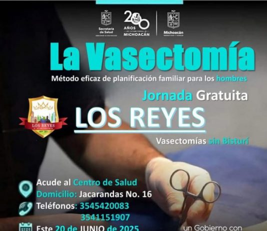 Invita Humberto Jiménez a jornada gratuita de vasectomías en Los Reyes