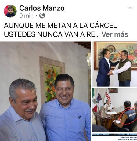 Morón y Nacho Campos representan los intereses del crimen organizado: Carlos Manzo
