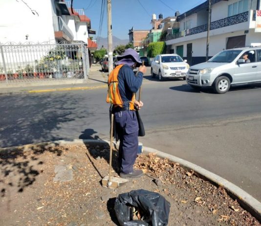 Brigadas de la Secretaría de Servicios Públicos intervienen camellones al Norte de Morelia