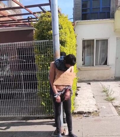 Vecinos de Villas del Pedregal retienen y amarran a presunto ladrón