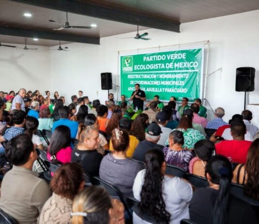 Reconoce Ernesto Núñez Aguilar el fortalecimiento del Partido Verde en Tierra Caliente