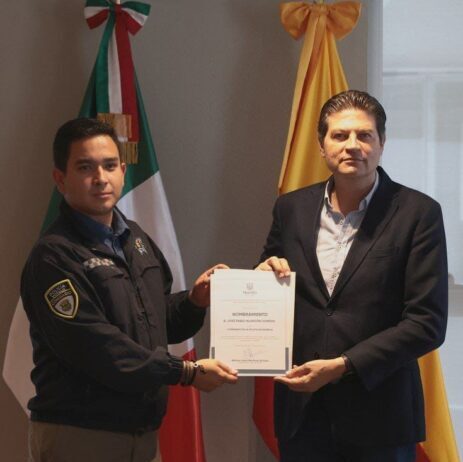 Alfonso Martínez toma protesta a Pablo Alarcón como comisario de la Policía de Morelia
