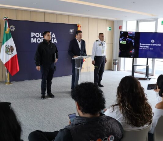 Presenta Alfonso Martínez resultados de la Policía Morelia en construcción de la paz