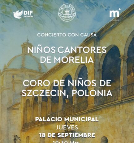 Niños Cantores de Morelia y Coro de Niños de Polonia ofrecerán concierto con causa