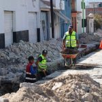 En Santa María, supervisa Alfonso Martínez obras sanitarias