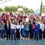 Garantiza Zacapu certeza jurídica a 80 familias del Frente Popular con entregan escrituras Mónica Valdez y Gladyz Butanda