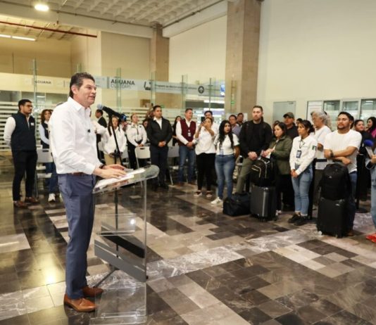 Alfonso Martínez da la bienvenida a las y los paisanos a Morelia