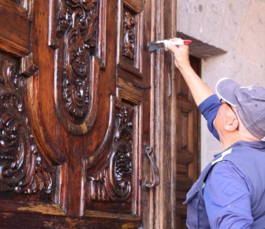 Gobierno de Morelia e INAH Michoacán rehabilitan accesos principales de templos históricos