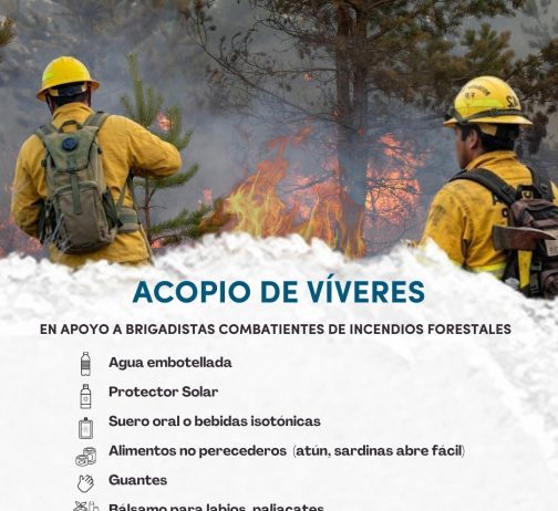 Gobierno de Morelia convoca a donar víveres para brigadistas forestales
