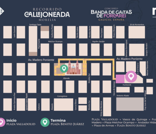 Invita Gobierno de Morelia a disfrutar de tradicional callejoneada con recorrido cultural y musical al ritmo de gaitas