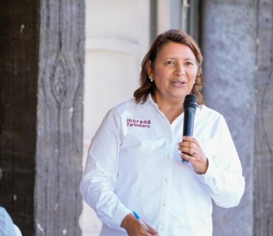 “Es Tiempo de Mujeres en Tarímbaro: Lilia Barrera Echeverría se perfila como la carta fuerte de Morena”.