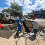 Trabajamos en la rehabilitación de colector sanitario dañado por las lluvias: Adolfo Torres