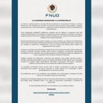 La otra versión de los hechos: FNUD rechaza señalamientos y pide esclarecer el contexto completo