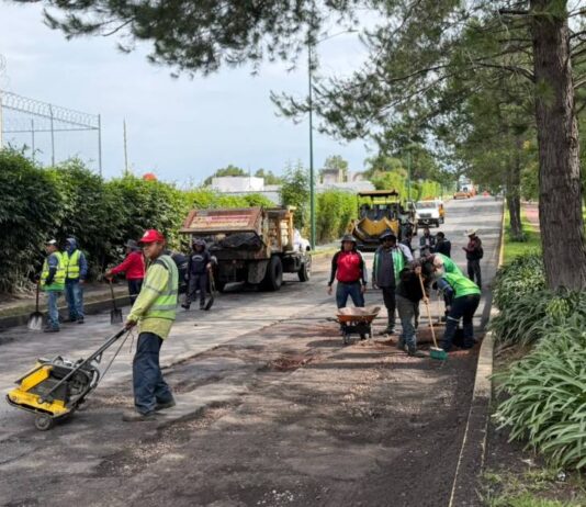 Programa de Reencarpetamiento de vialidades interviene avenida Montaña Monarca