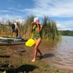 De Zirahuén al mar, valiente debut de Aketzali en aguas abiertas