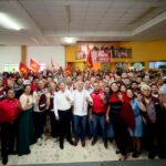 Morelia se pinta de rojo; PT arropa al profe Morón en el Distrito 10: Hugo Rangel