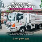 Dayana Pérez fortalece el servicio de limpieza con nuevos camiones recolectores en Salvador Escalante