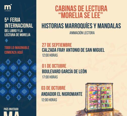 Llegan las historias marroquíes y mandalas a las Cabinas de Lectura de Morelia