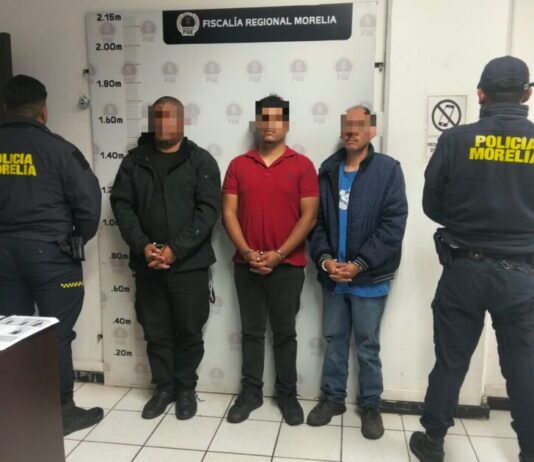 Detiene Policía Morelia a tres hombres por tentativa de robo a notaría