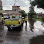 Brigadas municipales atienden reportes por fuerte lluvia en Morelia
