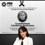 Lamenta Lucila Martínez fallecimiento de Cuauhtémoc Cárdenas y refrenda defensa de la democracia